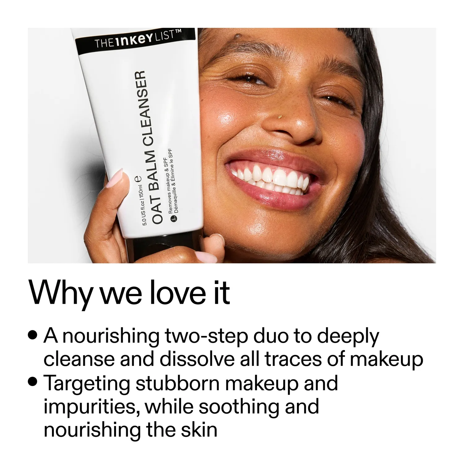THE INKEY LIST Makeup Removal Duo baume avoine 150ml + pads