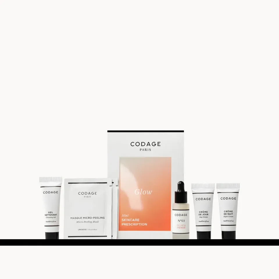 CODAGE Mini Prescription Glow kit visage 5 soins éclat