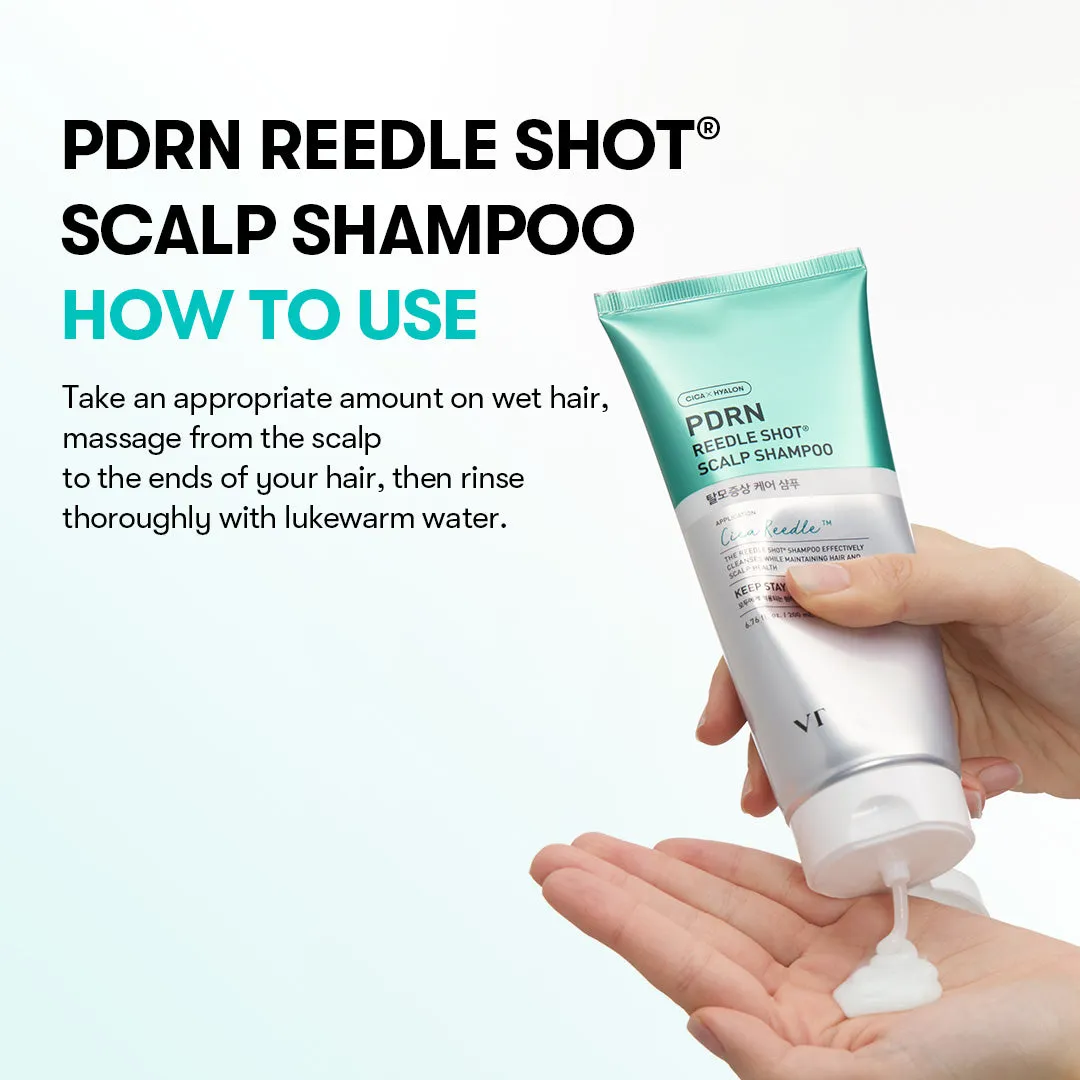 VT Cosmetics PDRN Reedle Shot shampoing cuir chevelu chute