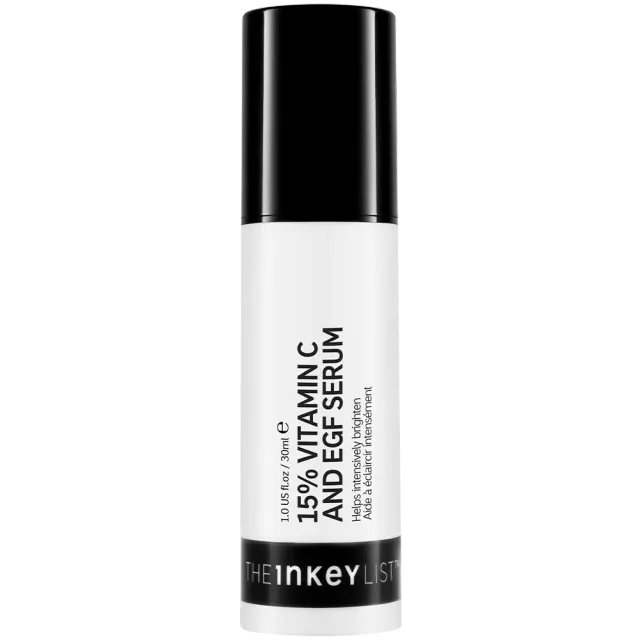 THE INKEY LIST 15% Vitamine C + EGF Sérum 30ml éclat