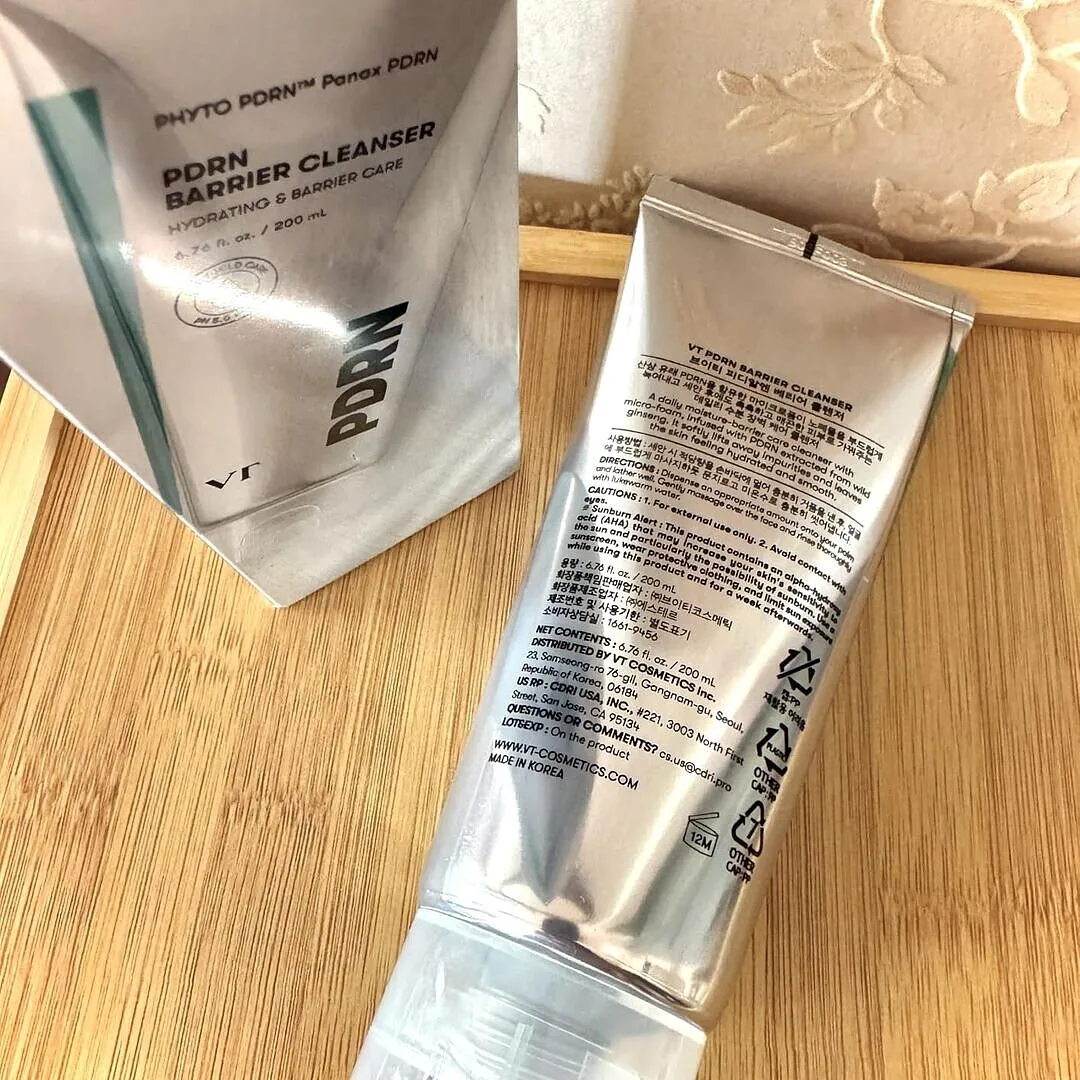VT PDRN Barrier nettoyant visage pH doux