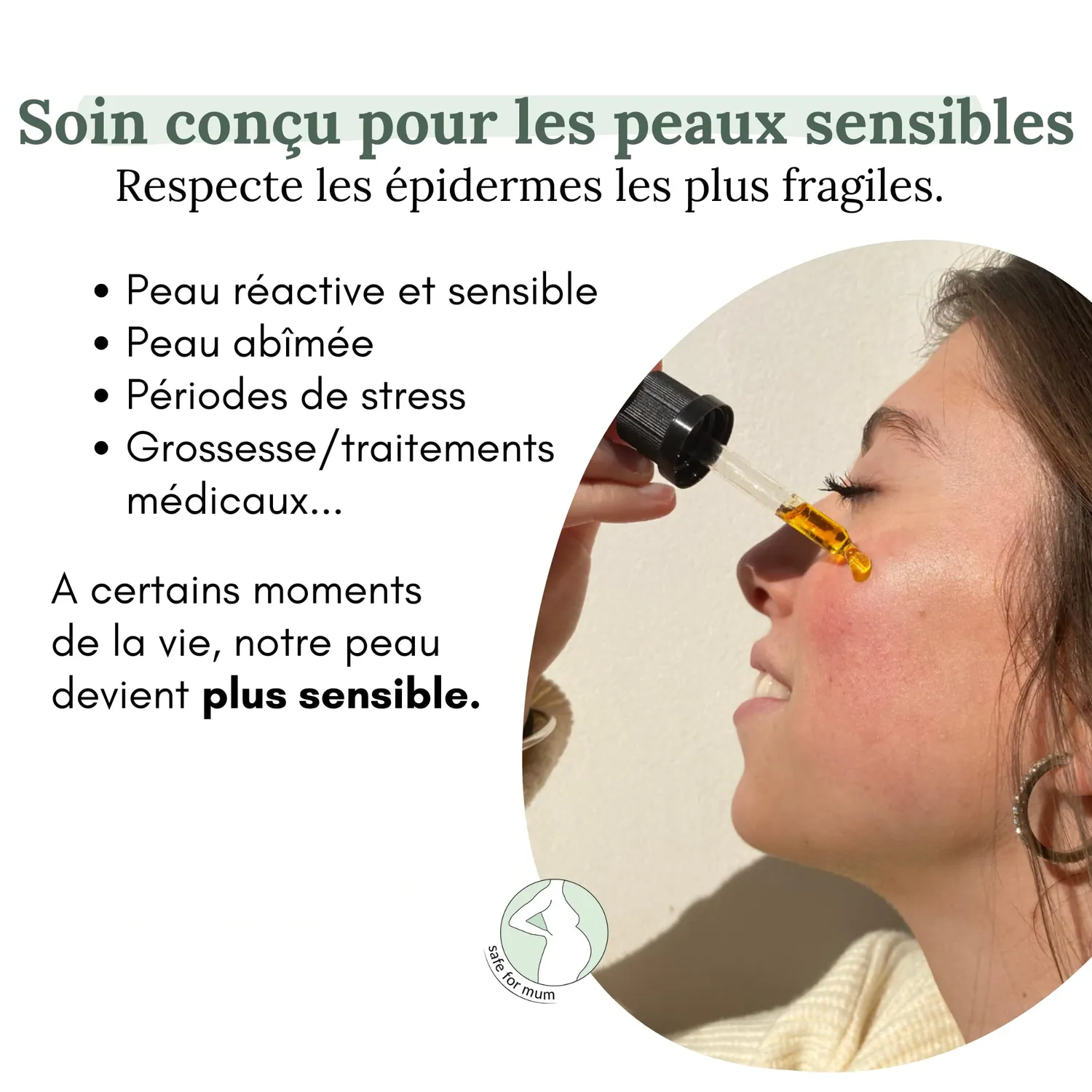 Les Huilettes Sensitive All-in-One huile visage peaux sensibles