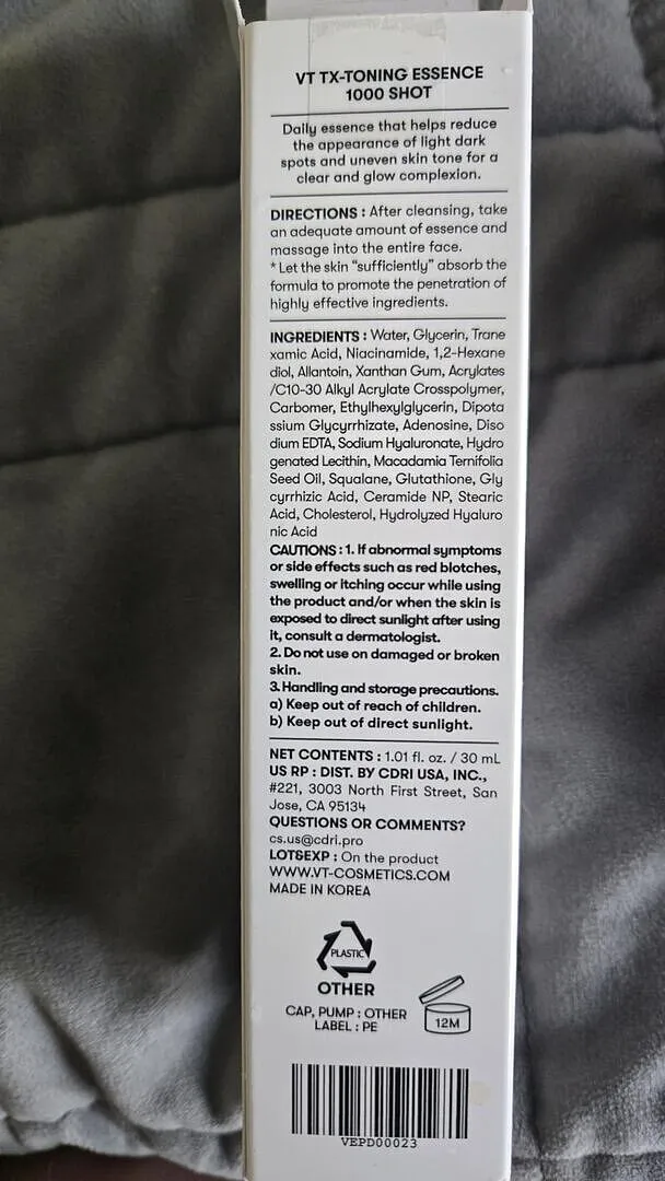 VT TX-Toning Essence 1000 Shot sérum taches