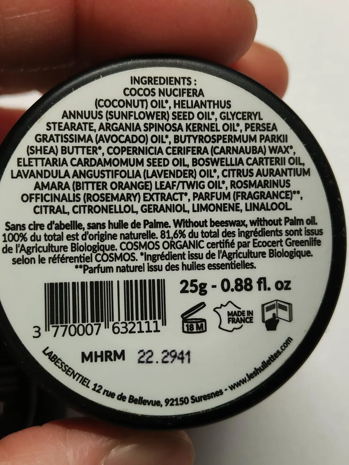 Les Huilettes Baume SOS All-in-One baume lèvres visage nourrissant