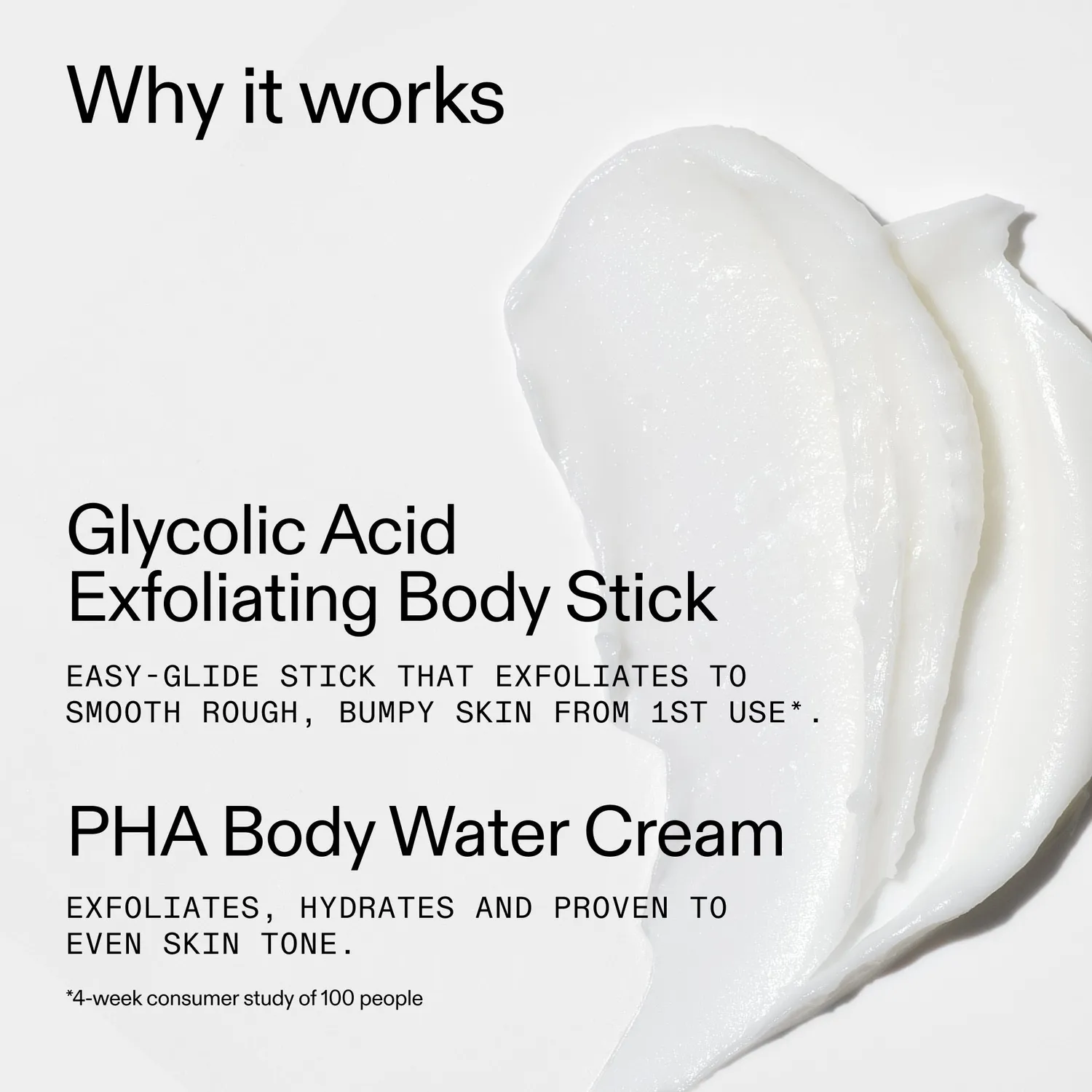 THE INKEY LIST Exfoliating Body Duo soin corps stick glycolique PHA