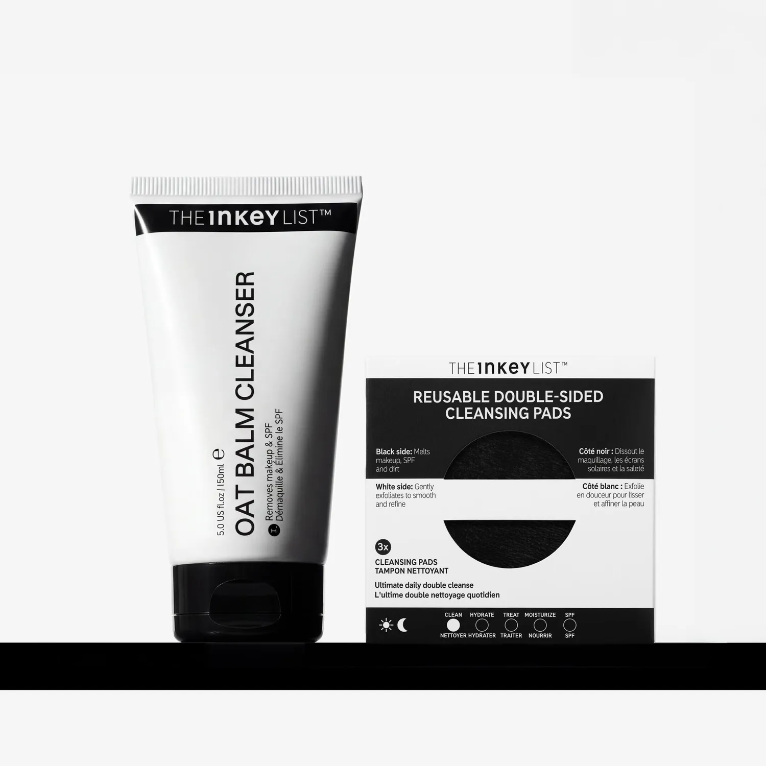 THE INKEY LIST Makeup Removal Duo baume avoine 150ml + pads