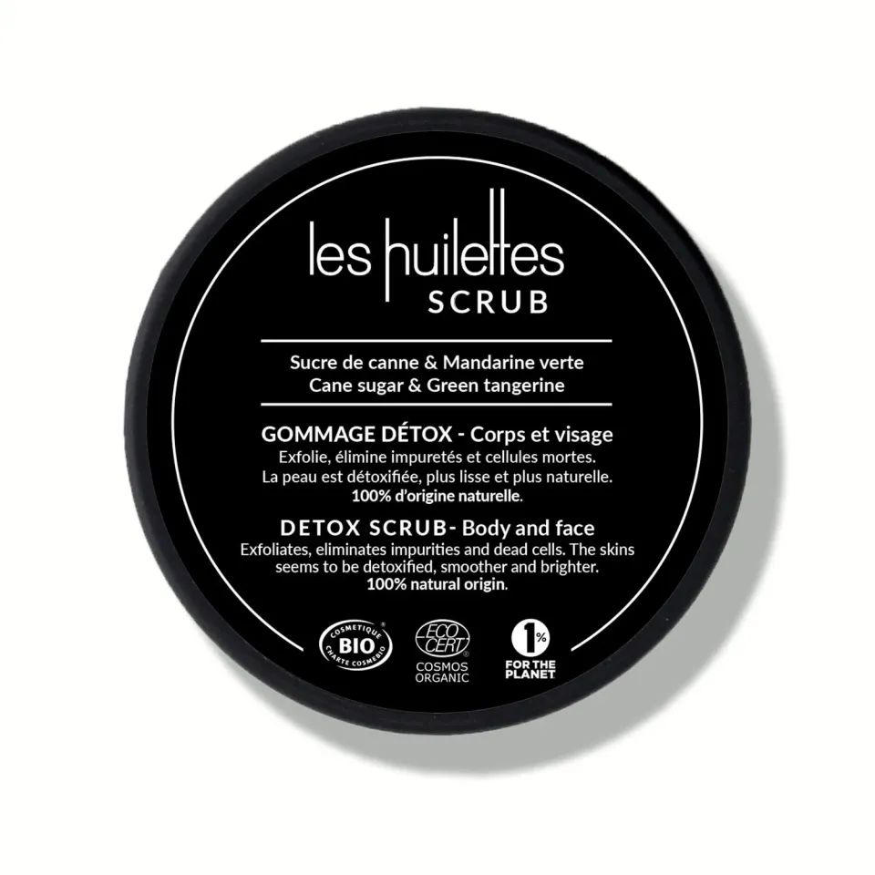 Les Huilettes Scrub gommage sucre visage corps bio
