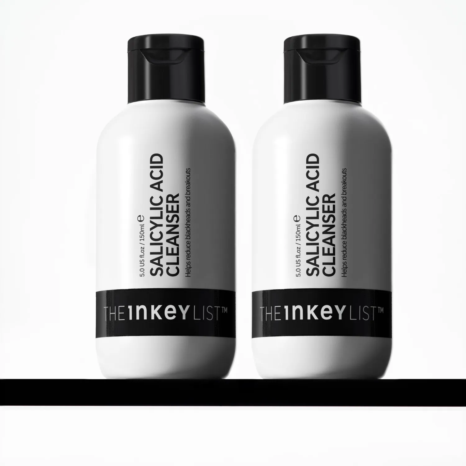 THE INKEY LIST Salicylic Acid Cleanser Duo nettoyant 2x150ml
