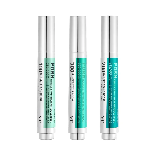 VT Cosmetics PDRN Reedle Shot Coffret 3 Ampoules Cheveux PDRN