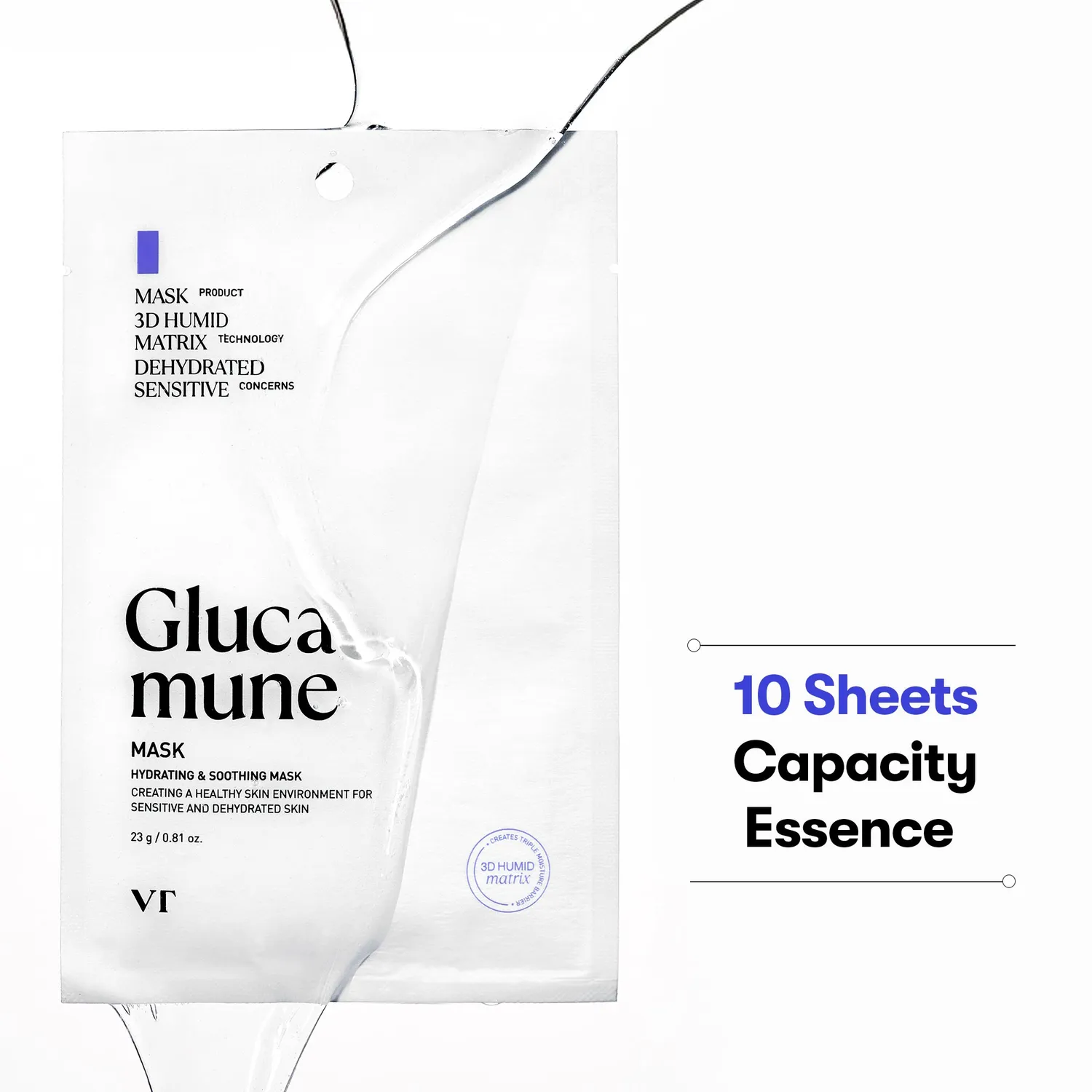 VT Cosmetics Glucamune Mask masque hydratant apaisant x10