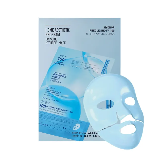 VT Hydrop Reedle Shot 100 2 Step masque hydrogel x4 hydratant