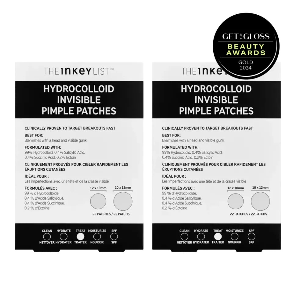THE INKEY LIST Hydrocolloid patch bouton invisible duo