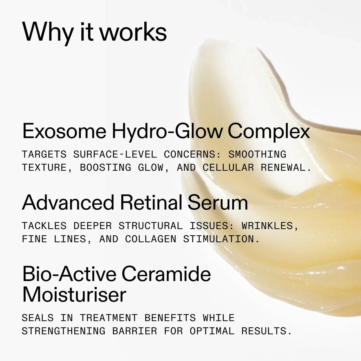 THE INKEY LIST Revive Renew Trio soin visage rétinal exosomes