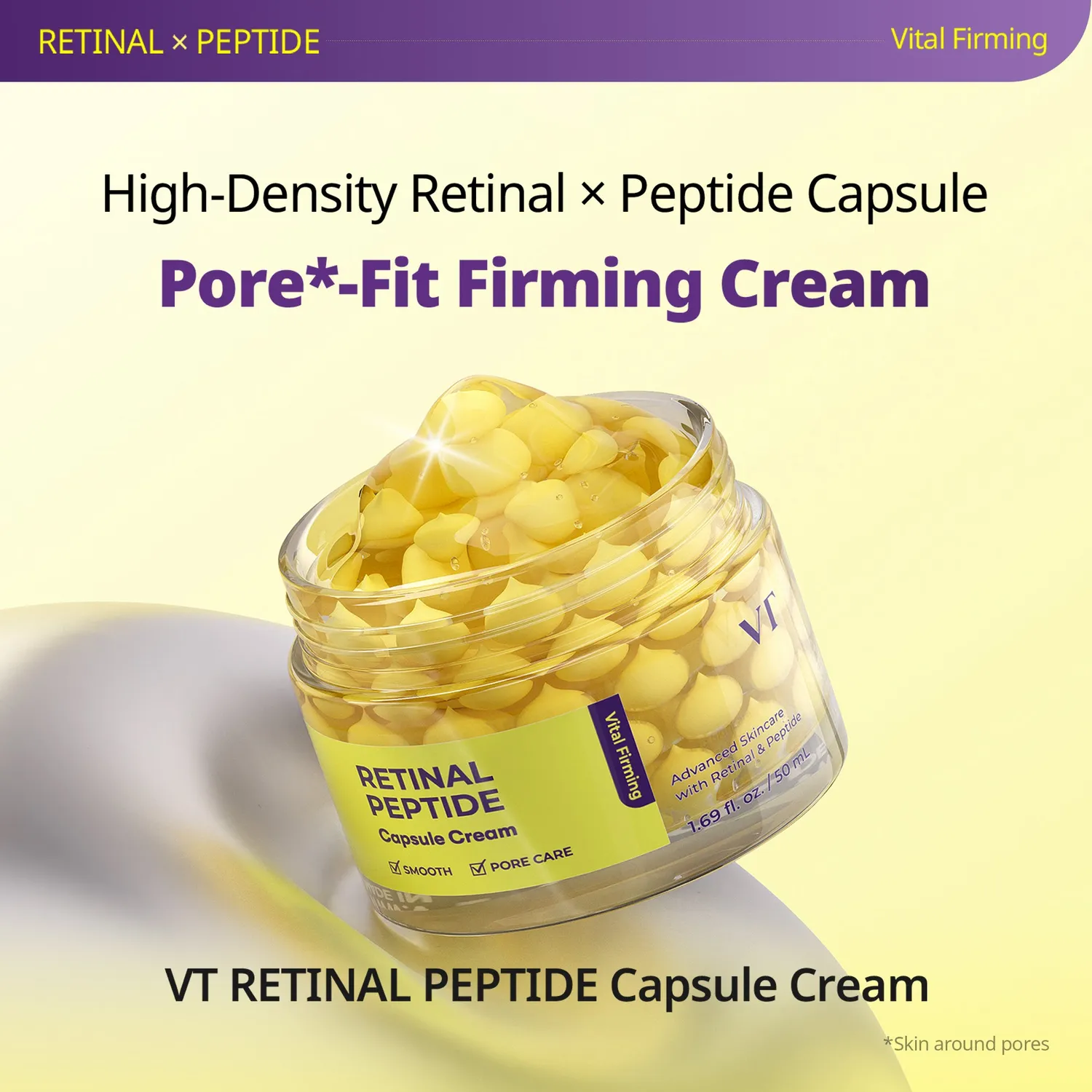 VT Retinal Peptide Hyaluronic Capsule crème pores