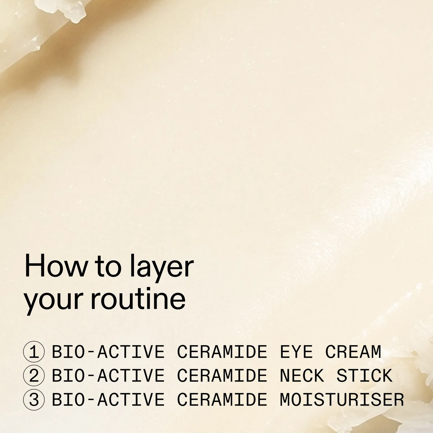 THE INKEY LIST Bio-Active Ceramide Trio crème visage yeux cou fermeté