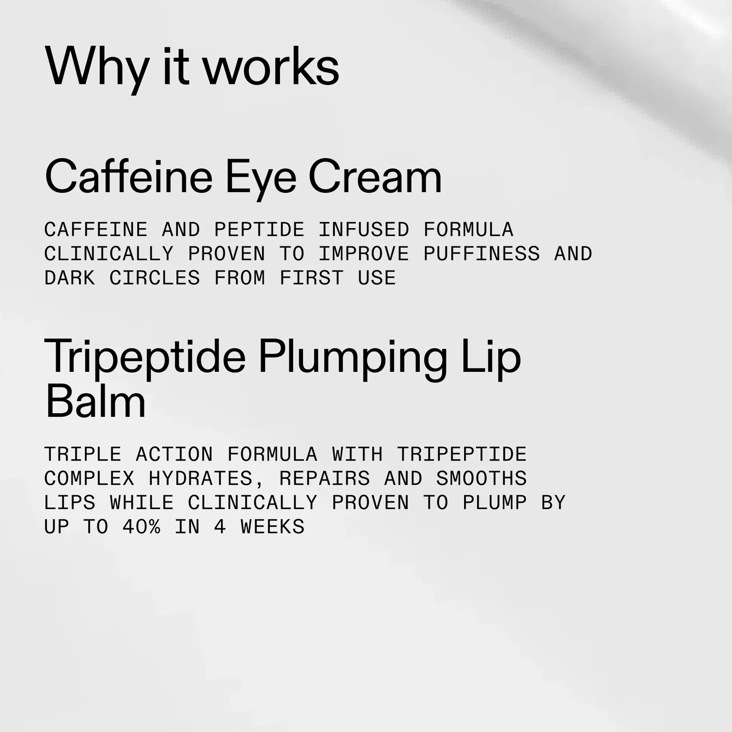 THE INKEY LIST Eye Lip Hydration Duo yeux lèvres repulpant