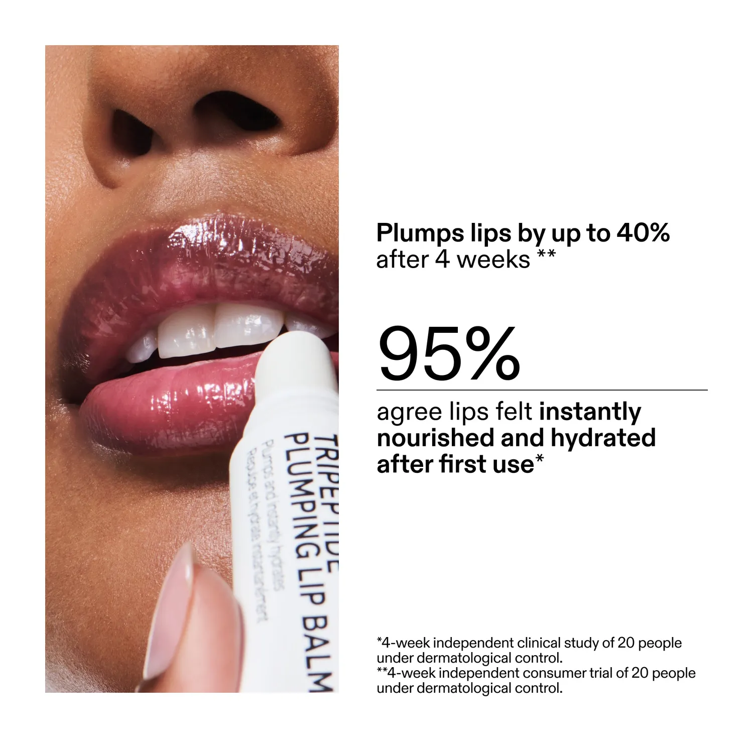 THE INKEY LIST Tripeptide Plumping baume lèvres rose