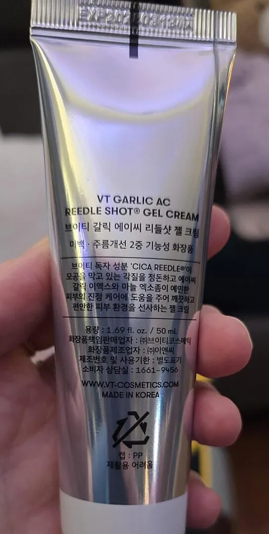 VT Garlic AC Reedle Shot crème gel ail