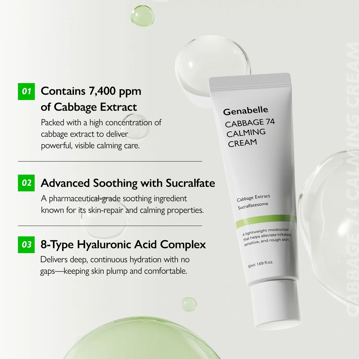 Genabelle Cabbage 74 Calming Cream crème 50ml