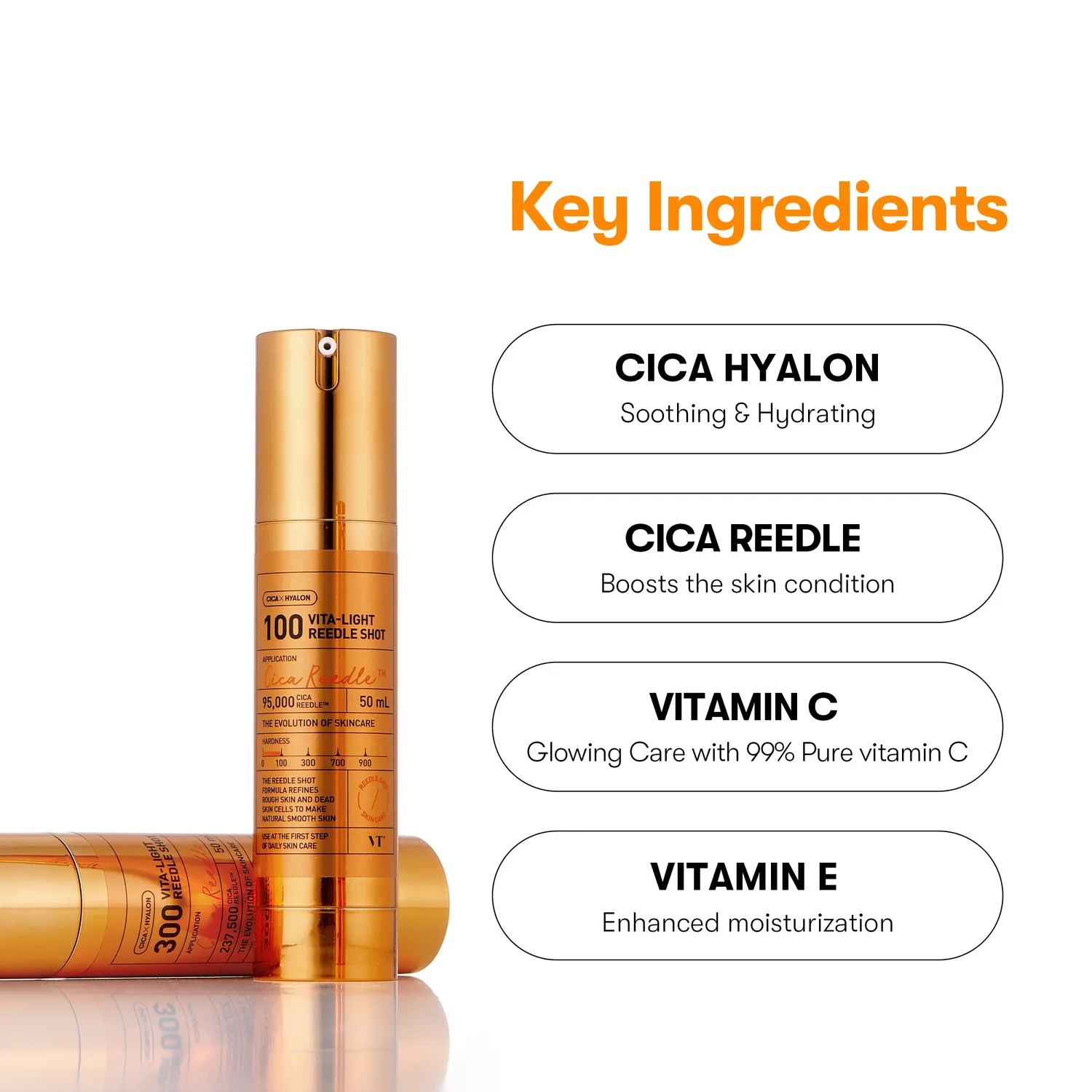 VT Vita-Light Reedle Shot 100 sérum vitamine C éclat