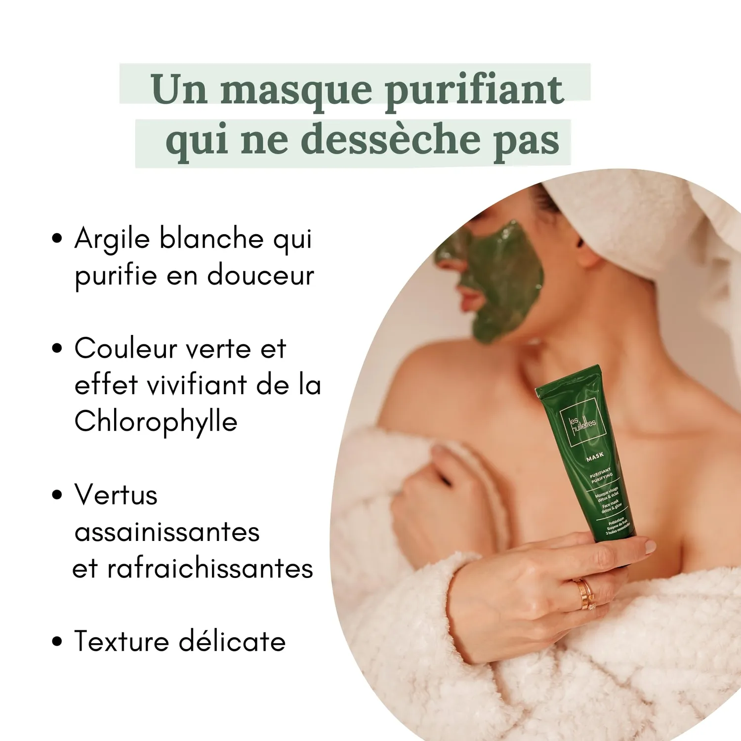 Les Huilettes Mask masque purifiant visage teint terne