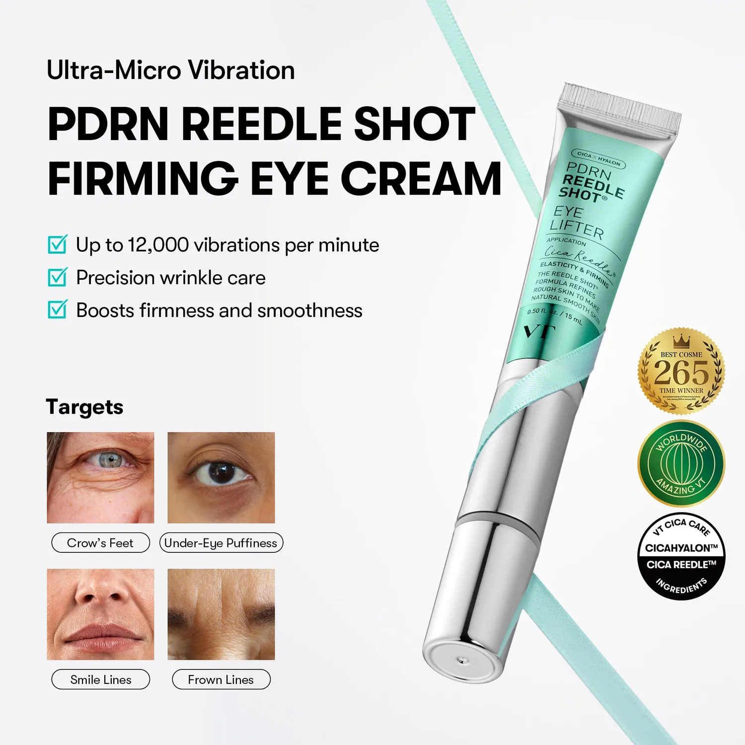 VT PDRN Reedle Shot crème yeux fermeté
