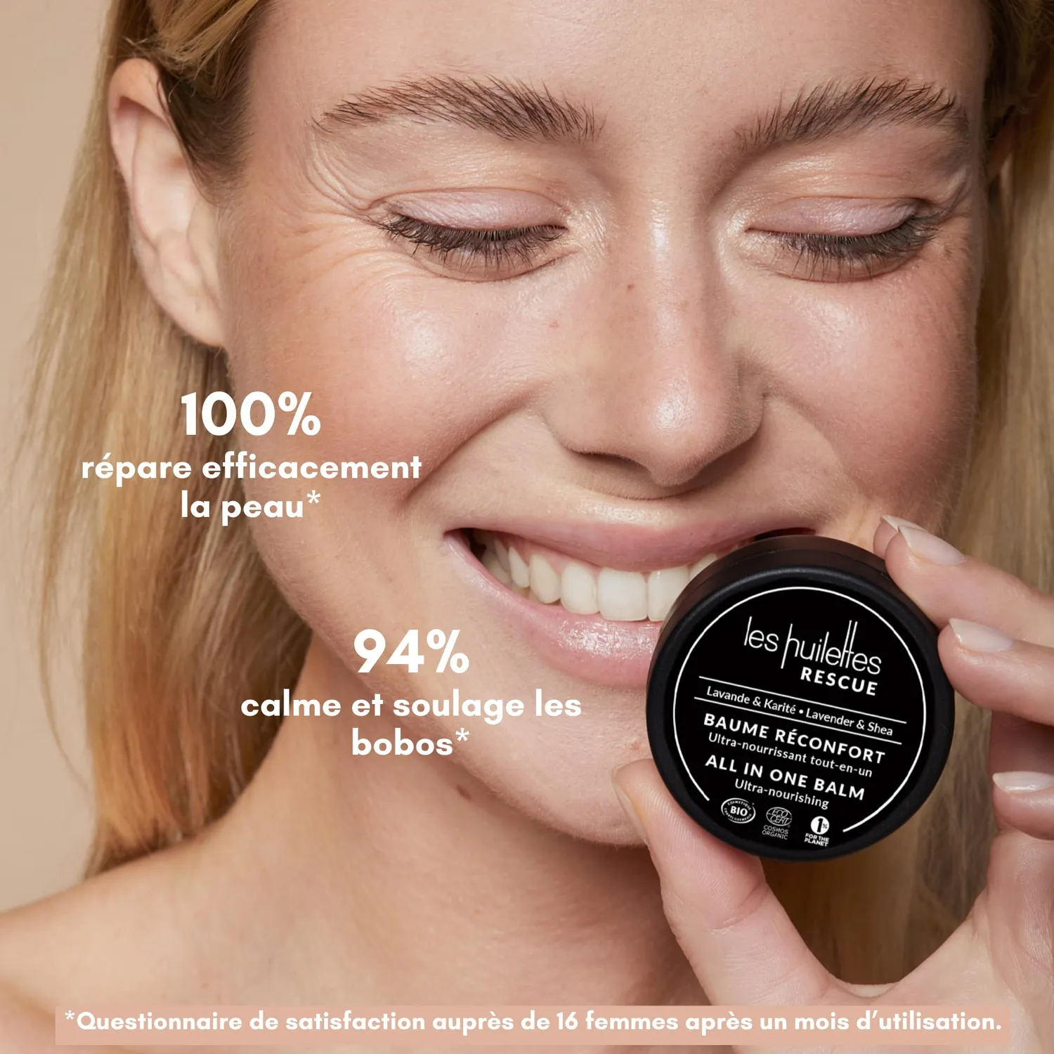 Les Huilettes Baume SOS All-in-One baume lèvres visage nourrissant