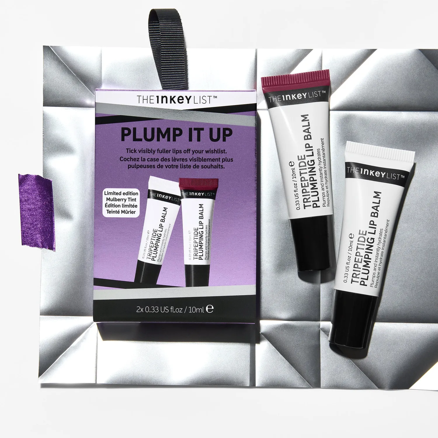 THE INKEY LIST Lip Care duo baumes lèvres repulpant teinté