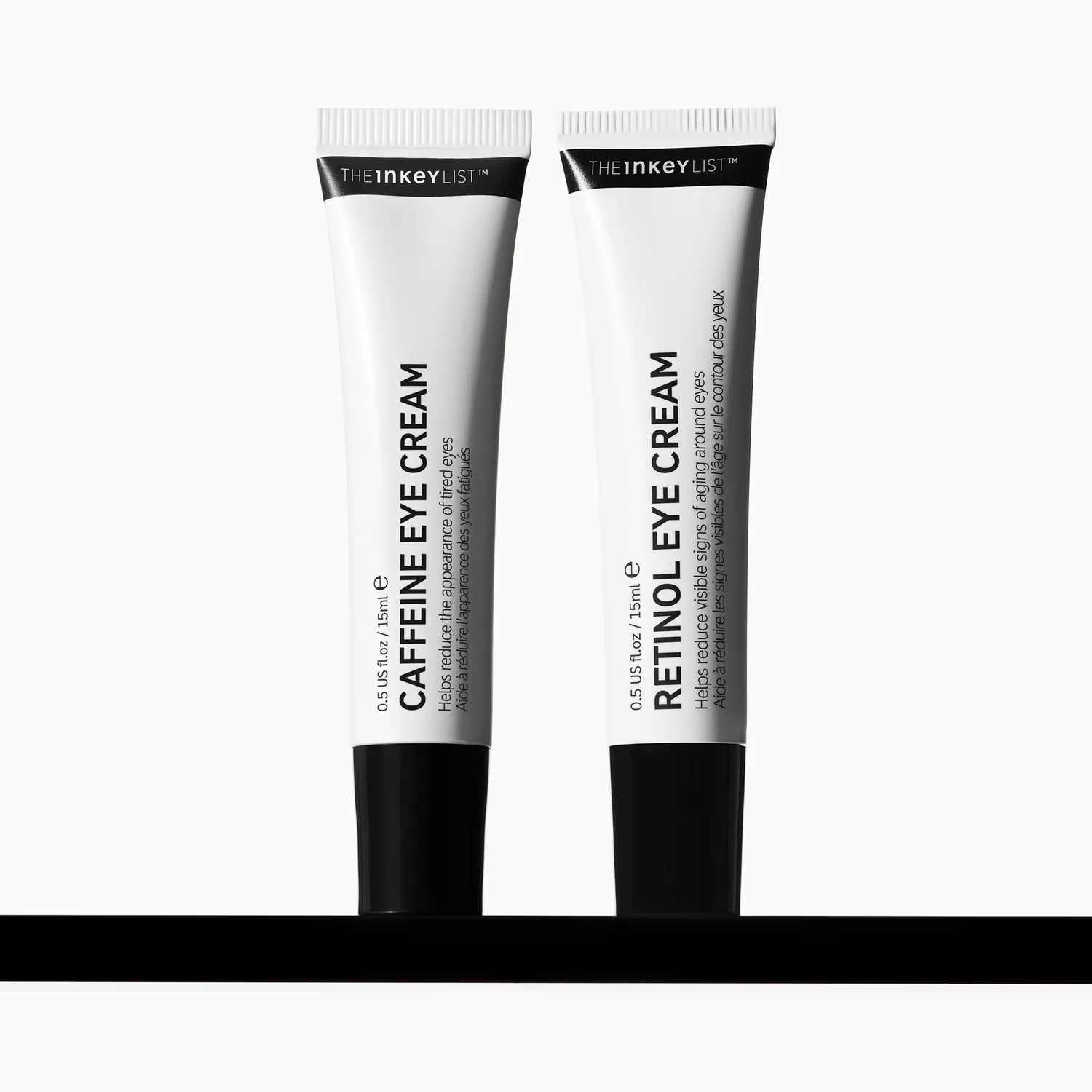 THE INKEY LIST Caffeine Retinol Eye Cream Duo contour yeux 2x15ml poches