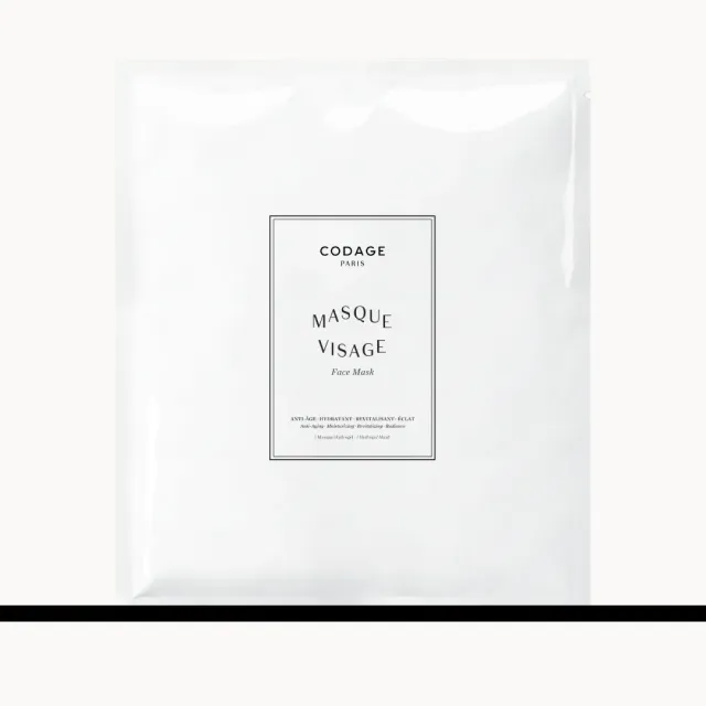 CODAGE Masque Visage hydrogel éclat acide hyaluronique