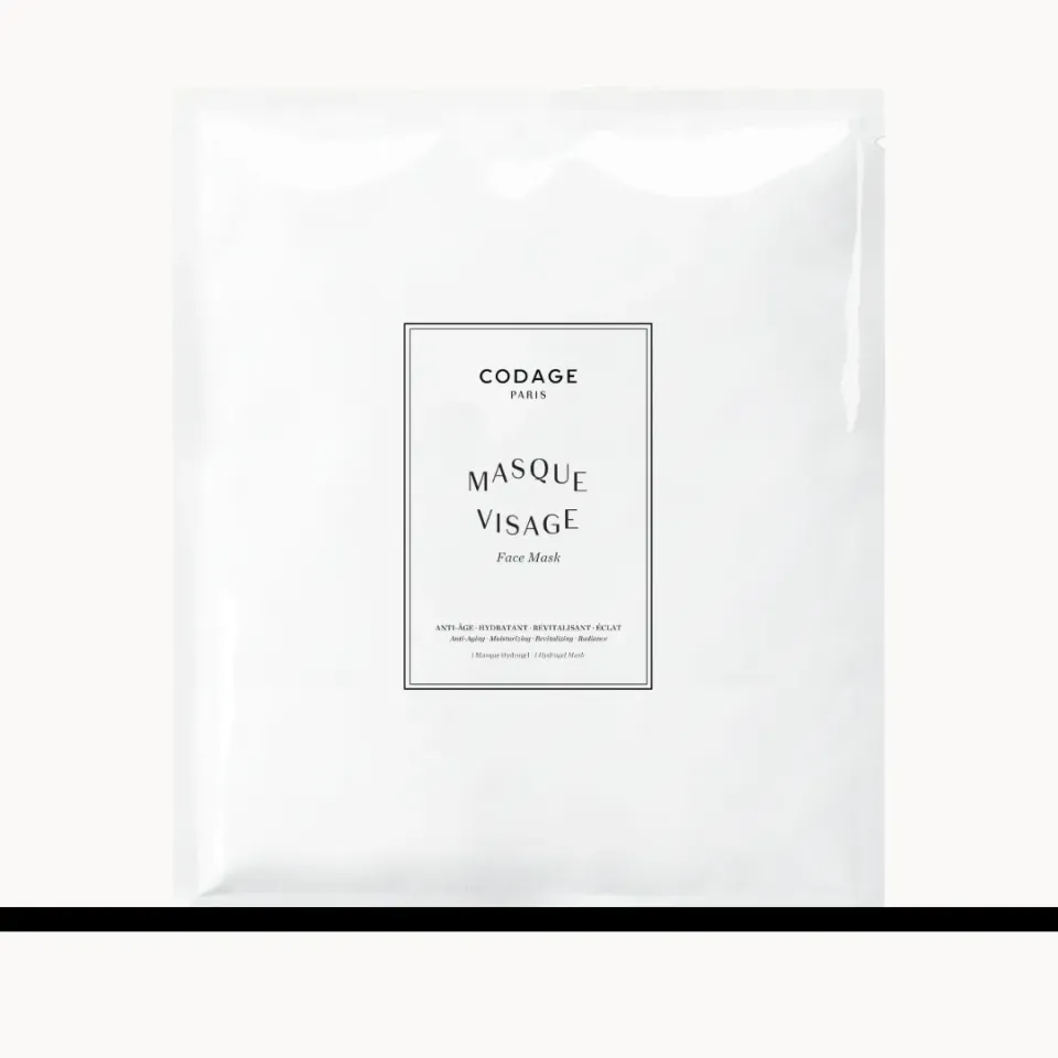 CODAGE Masque Visage hydrogel éclat acide hyaluronique