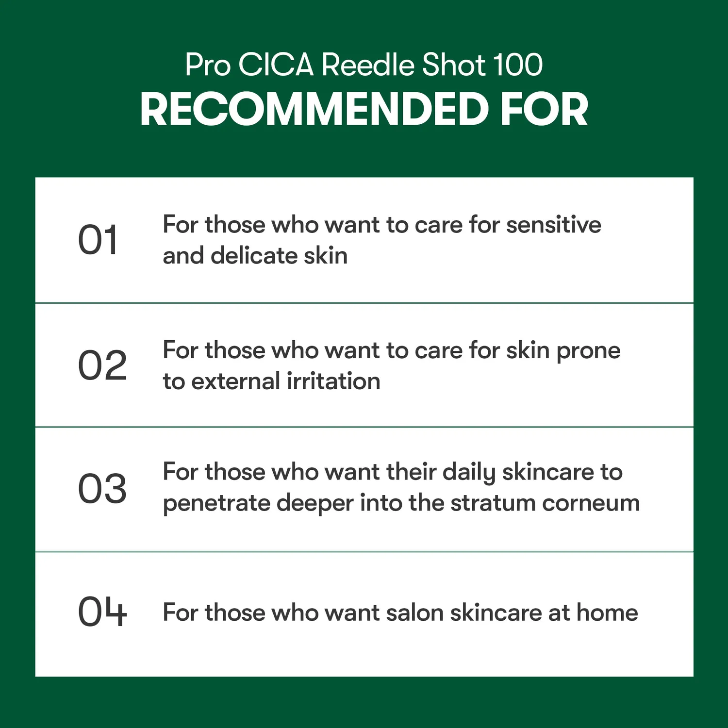 VT Cosmetics Pro-Cica Reedle Shot stick visage 100