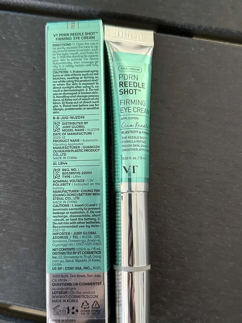 VT PDRN Reedle Shot crème yeux fermeté