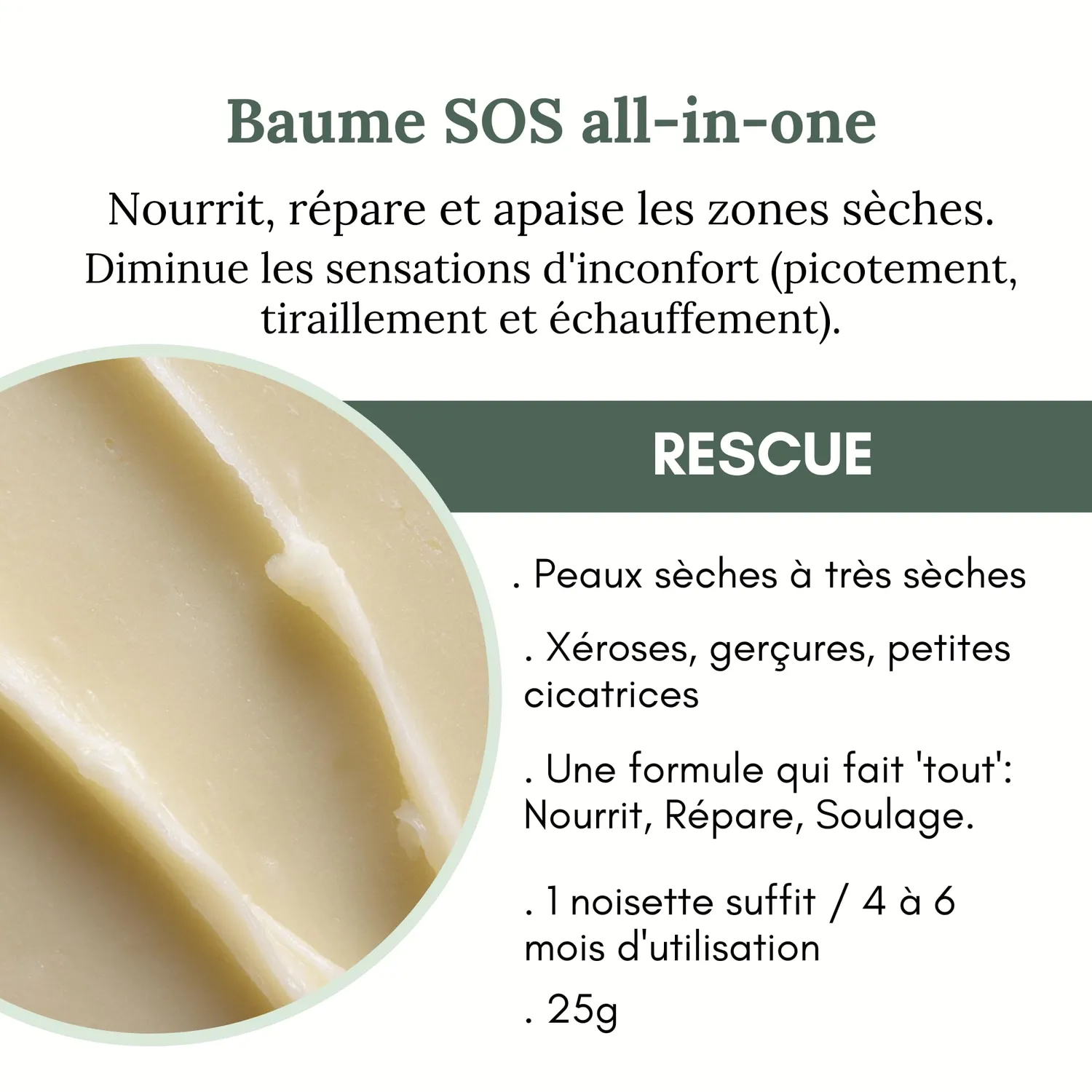 Les Huilettes Baume SOS All-in-One baume lèvres visage nourrissant
