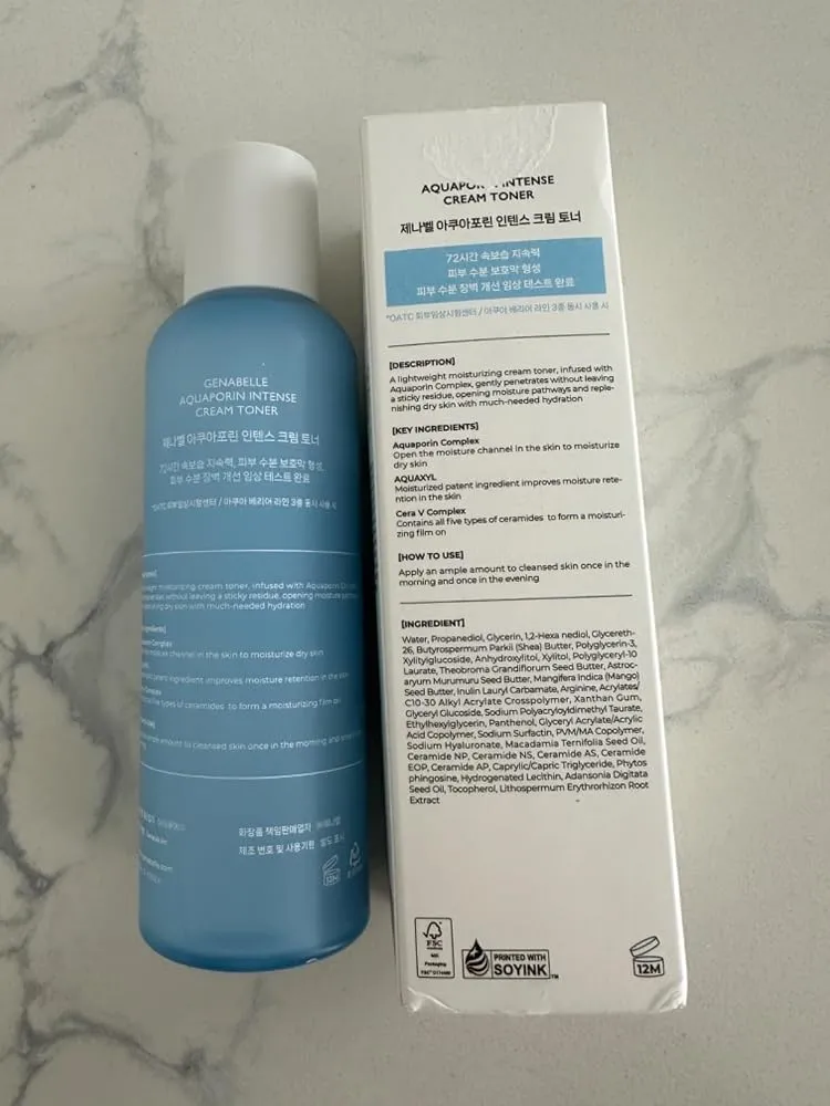 Genabelle Aquaporin toner crème 120ml céramides