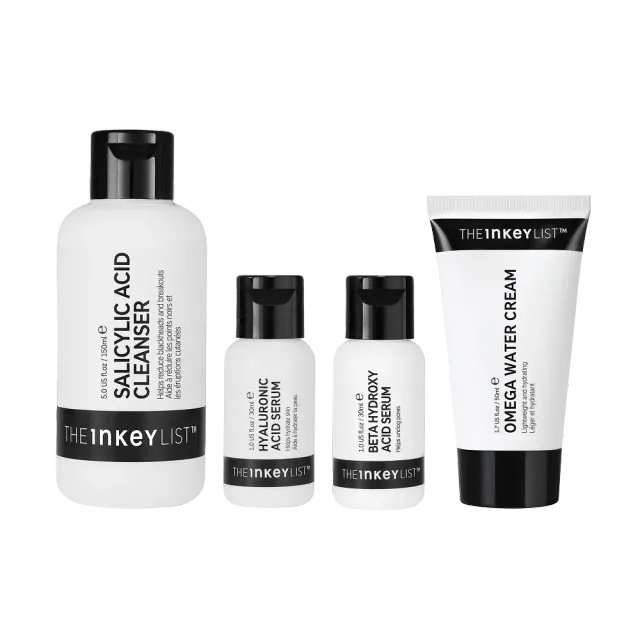 THE INKEY LIST Blackhead Routine anti-points noirs 4 soins