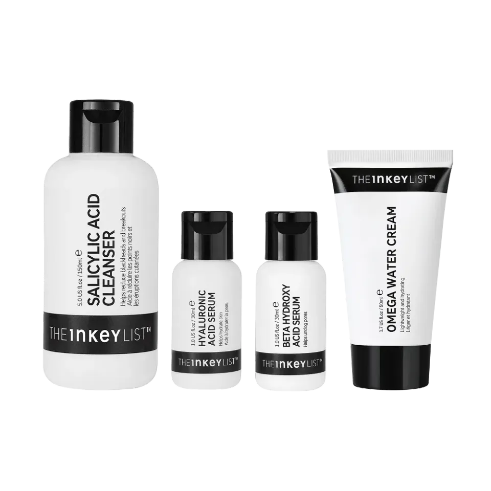 THE INKEY LIST Blackhead Routine anti-points noirs 4 soins