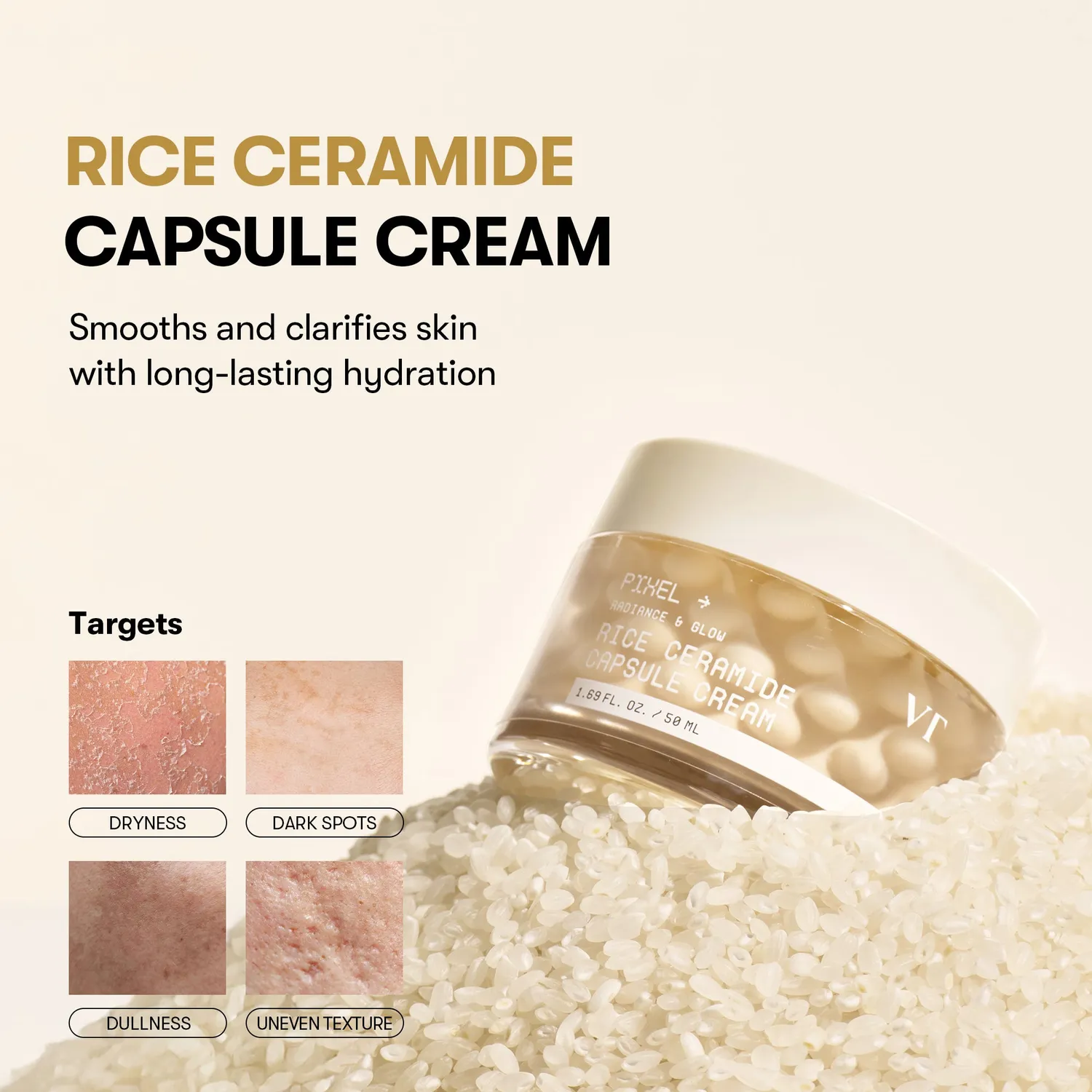 VT Cosmetics Rice Ceramide Capsule crème riz 5 céramides
