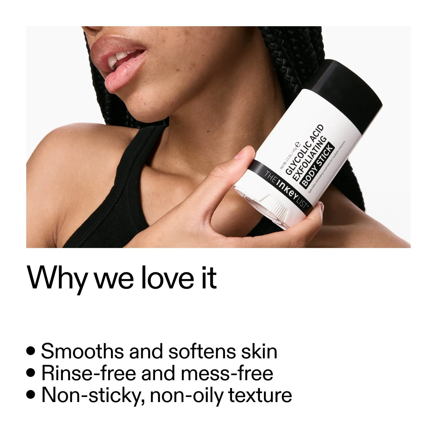 THE INKEY LIST Glycolic Acid duo sticks corps exfoliant