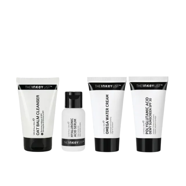 The Inkey List Travel Essentials Routine kit voyage 4 soins