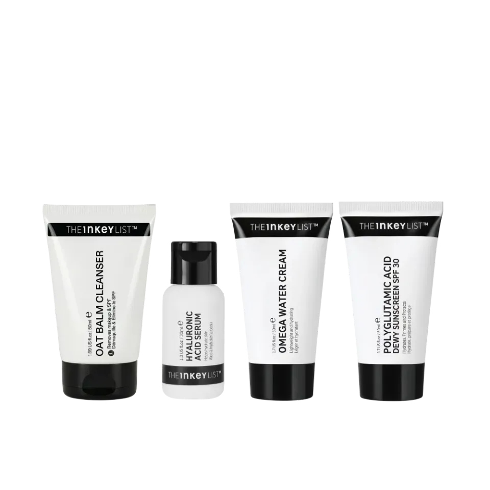 The Inkey List Travel Essentials Routine kit voyage 4 soins