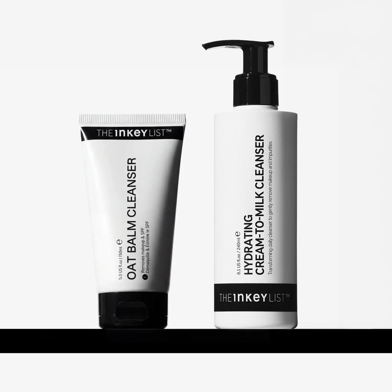THE INKEY LIST Hydrating Double Cleanse Duo nettoyant visage avoine