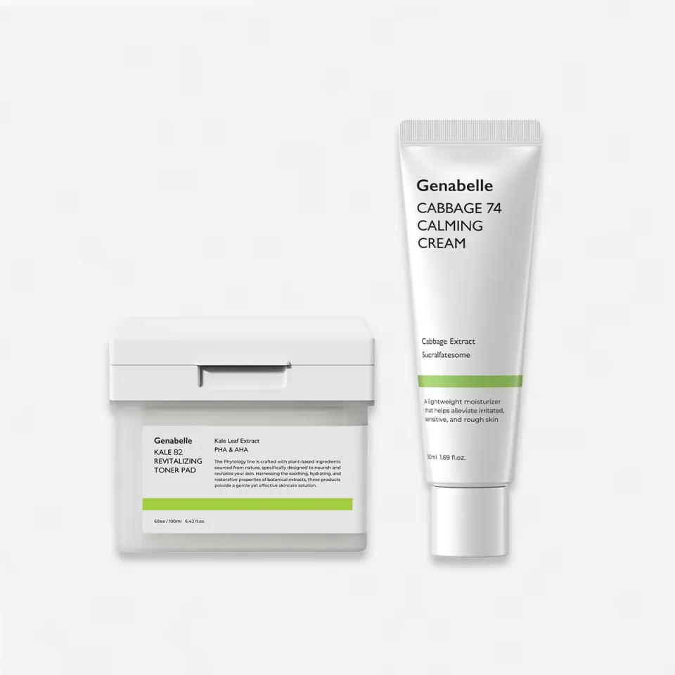 Genabelle Green Soothing Duo Set soin chou kale hydratant